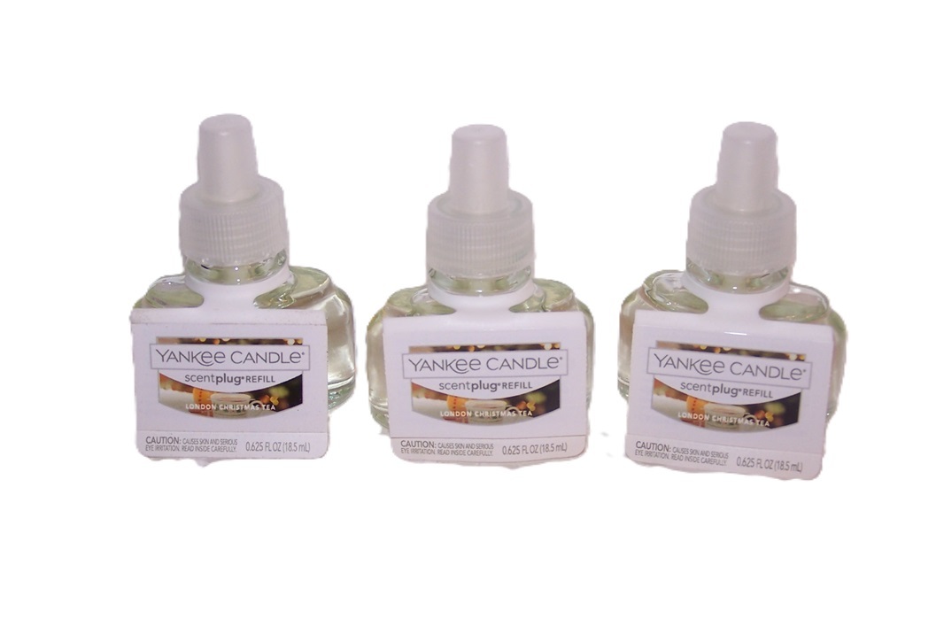 Yankee Candle London Christmas Tea ScentPlug Home Fragrance Refill Bulb  3 Pack