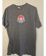 Wendy&#39;s Best Fries No Lies Uniform Short Sleeve T-Shirt NCAA, Gray, Men&#39;s M - $25.93 CAD