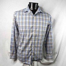 Men&#39;s Shirt Van Heusen Men&#39;s Long Sleeve Button Shirt Checker Medium - £7.47 GBP