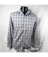 Men&#39;s Shirt Van Heusen Men&#39;s Long Sleeve Button Shirt Checker Medium - £7.47 GBP