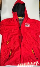 Marlboro Adventure Team Windbreaker Jacket Men&#39;s XL Red Nylon Long Sleev... - £54.64 GBP