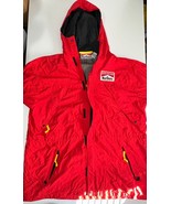Marlboro Adventure Team Windbreaker Jacket Men&#39;s XL Red Nylon Long Sleev... - £53.88 GBP