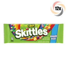 12x Skittles Sour Assorted Flavor Bite Size Candies | 3.3oz | Fast Shipp... - $29.44
