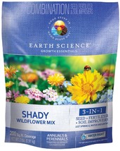 Earth Science 12140-6 Shady All-in-One Wildflower Mix with Seed - £18.48 GBP