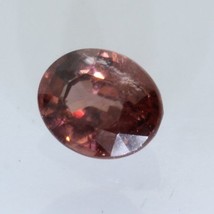 Red Orange Zircon Faceted 7.6x6.2 mm Oval SI1 Clarity Tanzania Gem 2.00 carat - £29.61 GBP