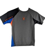 Spyder Shirt Youth Medium Gray Short Sleeve Boys Kids - $14.85