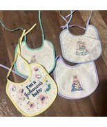 Johnson&#39;s Vintage Bib I&#39;m A Johnson&#39;s Baby &amp; 4 Extra 90’s Bibs - $466.00 MXN