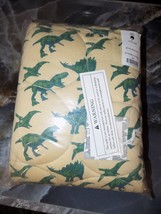 Kate Quinn Green Dinosaur Bamboo Circle Quilt NEW - $203.50
