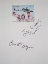 Airwolf Signed TV Script Screenplay X2 Autographs Jan-Michael Vincent Ernest Bor - £13.42 GBP