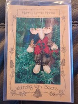 Waltzing with Bears Merry Moose 5.5&quot; Christmas Ornament #150 Craft Pattern 1998 - £9.88 GBP