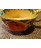 Stoneware ~ Gravy Boat ~ Handled Bowl ~ Made In Italy ~ Handpainted Frui... - $29.92