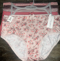 Laura Ashley ~ Women&#39;s Brief Underwear Panties Floral 5-Pair Polyester (F) ~ 1X - £22.18 GBP