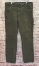 Prana Corduroy Jean Pants Mens 36x32 Stretch Slim Fit Green - £30.68 GBP