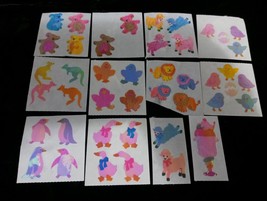 Vintage 1980s Sandylion Pearlized Koala Lion Kangaroo Sundae 12pc Sticke... - $277.20