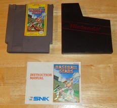 Nintendo NES Baseball Stars Video Game, with Manual, Tested and Working - £11.75 GBP