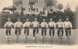 Zurich Switzerland~Reigensektion Veloclub Oerlikon 1911~BICYCLE Photo Postcard - £18.62 GBP
