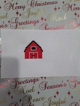 Completed Red Barn Finished Cross Stitch - $3.99