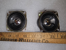23SS91 Pair Of Speakers From Karaoke, Sound Great, 6 Ohm 8 Watt, 2-1/8&quot; X 2-1/8&quot; - £7.42 GBP