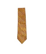 Wemlon by Wembley Mens Tie Gold Bronze Abstract Vintage Polyester Suit N... - $330.01 MXN