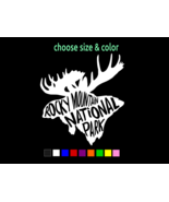 Rocky Mountain National Park Moose Vinyl Window Sticker Decal CHOOSE SIZ... - $3.46+