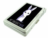 Never Sarcastic Bunny Em1 100&#39;s Size Cigarette Case with Built in Lighte... - $21.73
