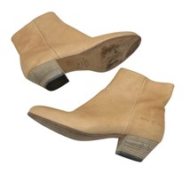 Common Projects Women&#39;s Tan Chunky Stacked Heel Western Ankle Boots Size... - $99.00