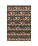 Santa on Rocking Horse Christmas Wrapping Paper Roll 24&quot;x36&quot; - £14.25 GBP