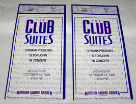 VINTAGE PAIR 10/14/98 ELTON JOHN IN CONCERT VIP (CLUB SUITES) TICKET STU... - $282.25 MXN