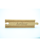 Personalised Birthday Gift for Arthur, Wooden Train Track Engraved with ... - £7.97 GBP