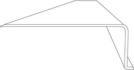 24&quot; Ribbed Under Cabinet Acrylic Replacement Lens L-Shape - $24.99