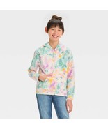 Cat &amp; Jack Girls Tie Dye Zip Up Fleece Hoodie Sweatshirt MEDIUM (8) Pink... - $17.99