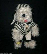 16&quot; Vintage Commonwealth Toy White Puppy Dog Pup Stuffed Animal Plush Outfit Hat - £18.63 GBP