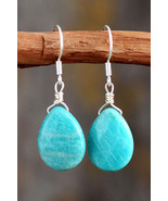 Handmade Natural Stone Teardrop Earrings - $52.04 CAD