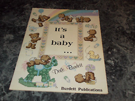 It's a Baby by Dale Burdett Cross Stitch Teddy Riding Goose - $2.99