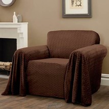 Mason Furniture Throw - Chair Chocolate Polyester 70" D x 90" W Pet - £26.18 GBP