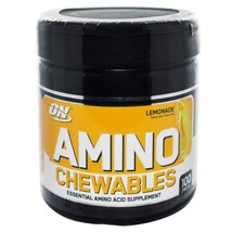 OPTIMUM NUTRITION AMINO CHEWABLES 100 tabs LEMONADE Gold Standard Amino ... - $22.57