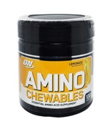 OPTIMUM NUTRITION AMINO CHEWABLES 100 tabs LEMONADE Gold Standard Amino ... - £17.83 GBP