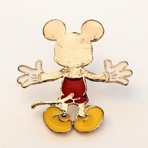 Mickey Mouse Disney Pin: Gold Back Silhouette - £15.56 GBP