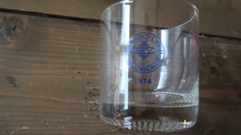 Vintage 1974 Bond Club of Chicago Whiskey Glass 3 3/8 inches - $11.87