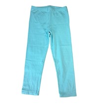 Spotted Zebra Girls XXL 11-12 Solid Aqua Blue Cotton Pants Leggings - $9.49