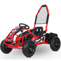 MotoTec Mud Monster Kids 48V 1000W Electric Go Kart in Red Ultimate Ride - £926.28 GBP