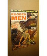 MEN&#39;S ADVENTURE MAG - RUGGED MEN *NICE* 1961 PULP SEX GIRL AMPUTATION COVER - $28.71