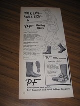 1951 Print Ad P-F Hunting Boots BF Goodrich &amp; Hood Rubber Co. - $9.25