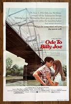 Max Baer&#39;s ODE TO BILLY JOE (1976) Teen Hunk Robby Benson &amp; Glynnis O&#39;Connor - £58.57 GBP