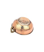 Copper Steel Kadhai for Serving &amp; Cooking with Brass Handle Heavy Bottom... - $50.52