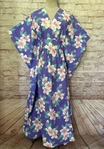 Vintage kalena fashions hawaii Muumuu Kaftan Kimono Purple One Size - £59.95 GBP