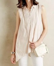 NEW Anthropologie Striped Plane Tunic SMALL Isabella Sinclair Top Oversized - $24.99