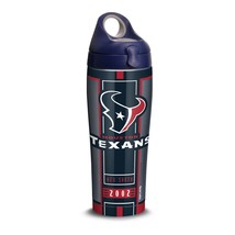 Tervis NFL Houston Texans Blitz 24 oz. Stainless Steel Water Bottle W/ Lid New - £24.53 GBP