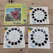 Florida The Peninsula USA Viewmaster 3 Reels Sleeves View Master FLA-1 2 3 - $9.85