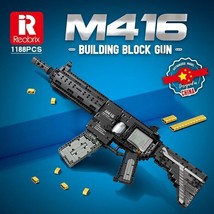 DIY Model Building Blocks Military MOC for M416 Assault Rifle Guns Bricks Toys - £70.08 GBP